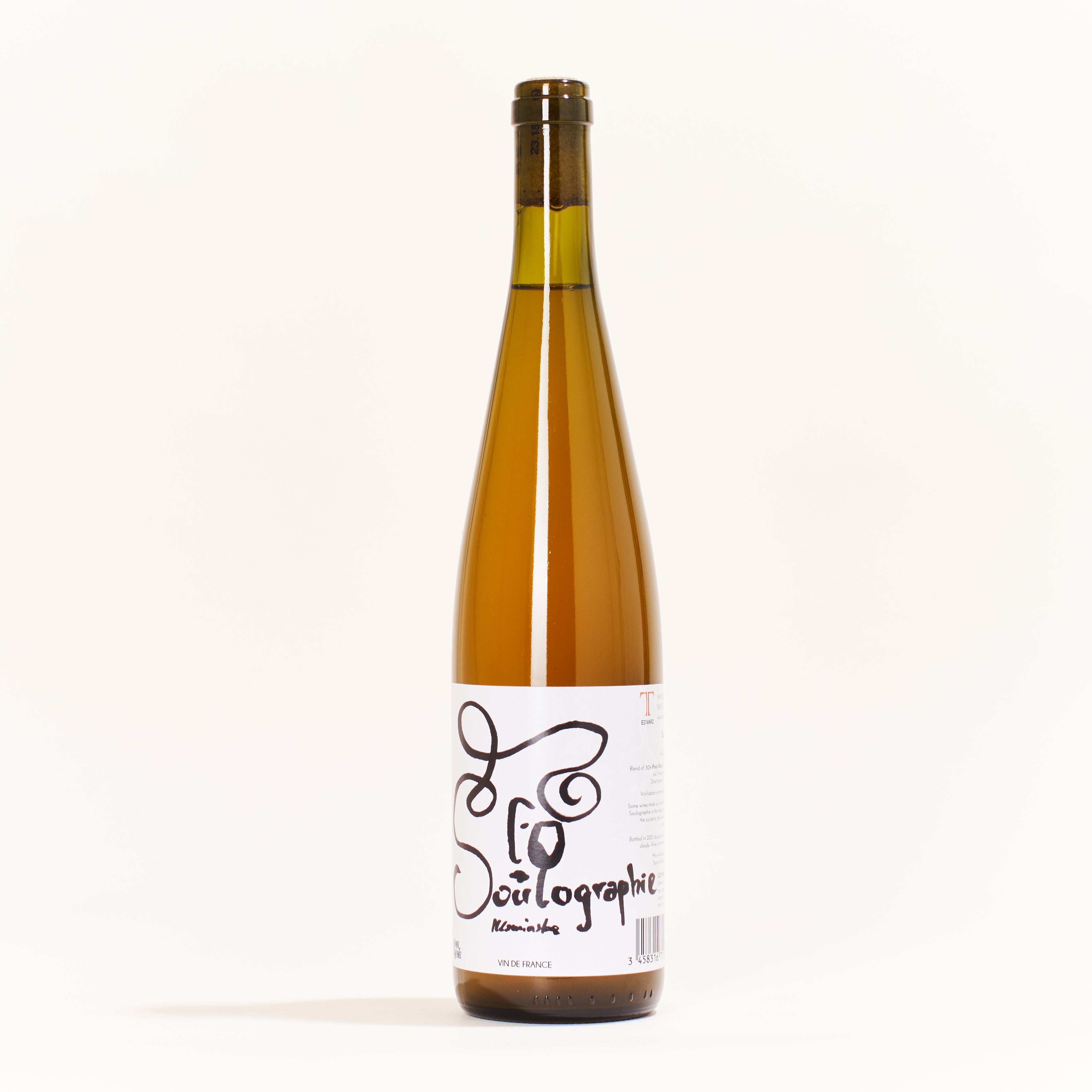 Sons of Wine Soulographie  RAW NOV Pinot Blanc, Auxerrois, Chardonnay, Pinot Gris natural white wine Alsace  France