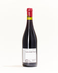 Les Moulins VDF Red natural wine bottle. Cabernet Franc grapes, minimal SO2, Domaine Haut-Baigneux, Panzoult, France.