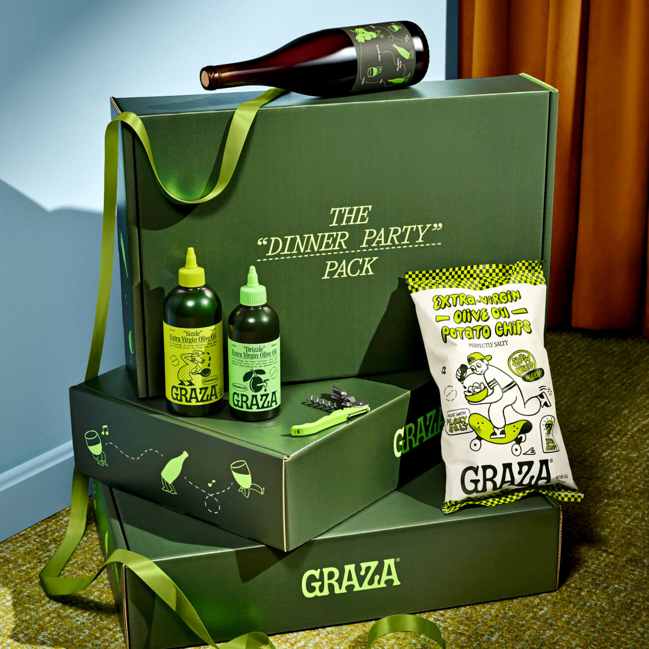 Dinner Party Pack Graza Olive Oil Lifestyle Image