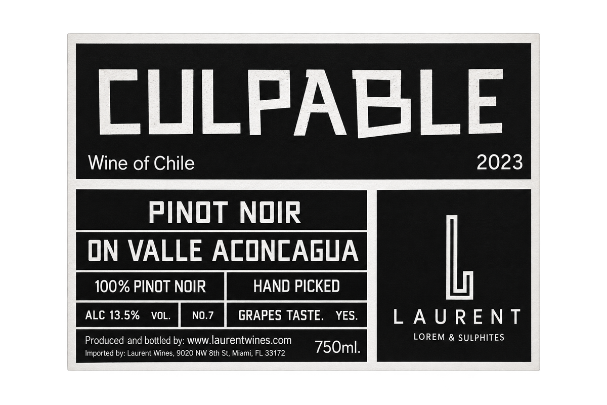 Culpable Valle de Curico Red 2023	Vina Laurent