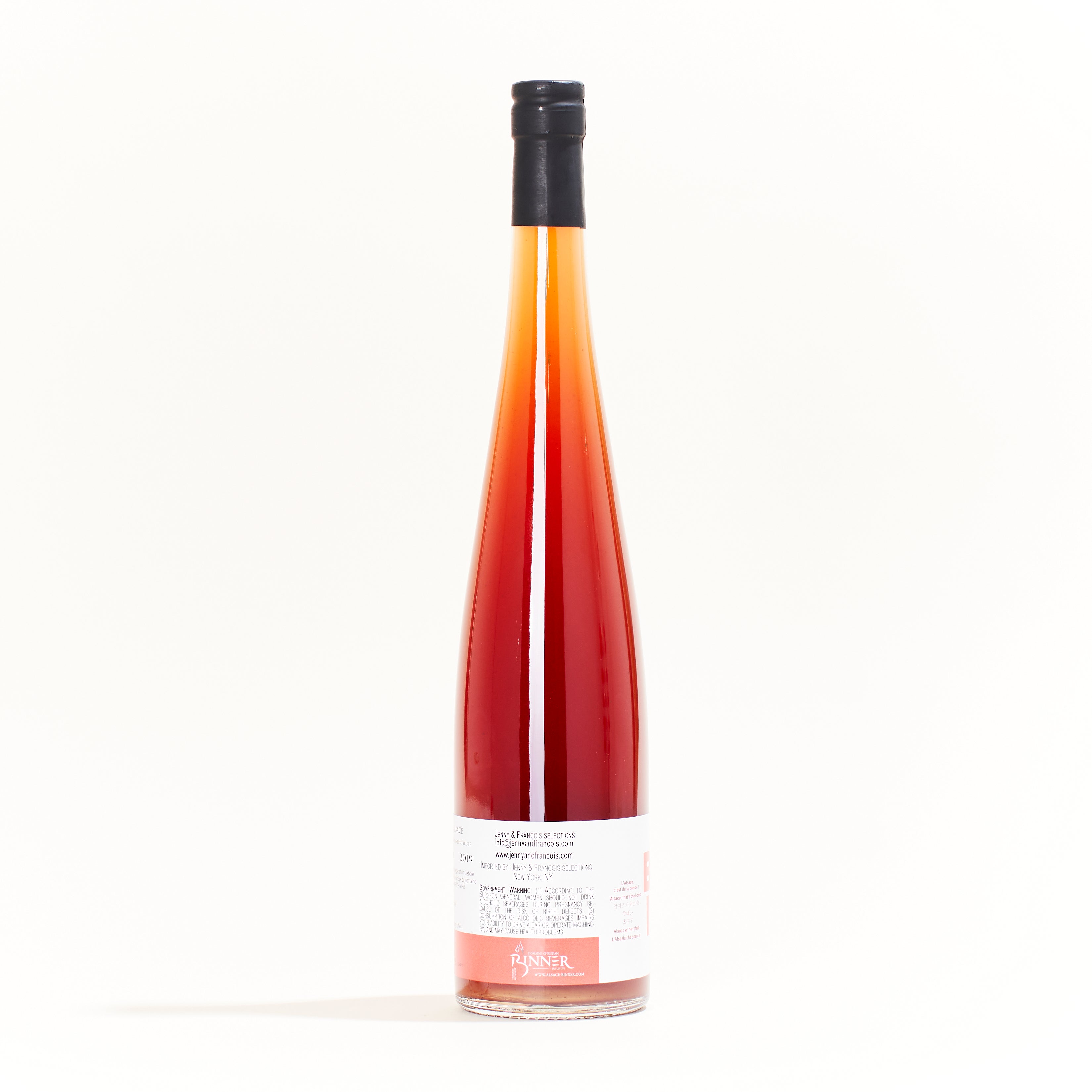 Bombisch, by Binner, a natural Red Wine from Alsace, France. Made from Pinot Noir Pinot Gris grapes 