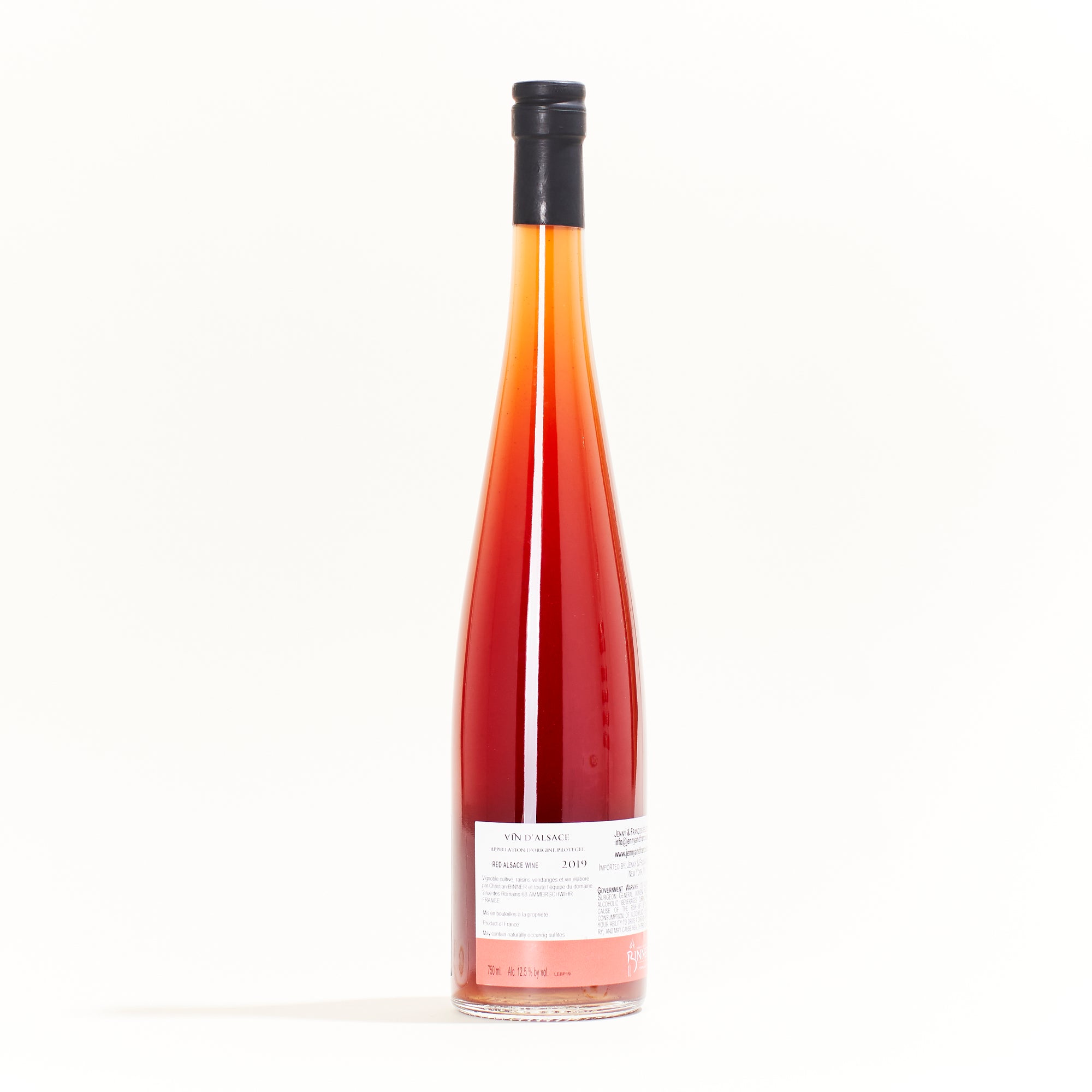 Bombisch, by Binner, a natural Red Wine from Alsace, France. Made from Pinot Noir Pinot Gris grapes 