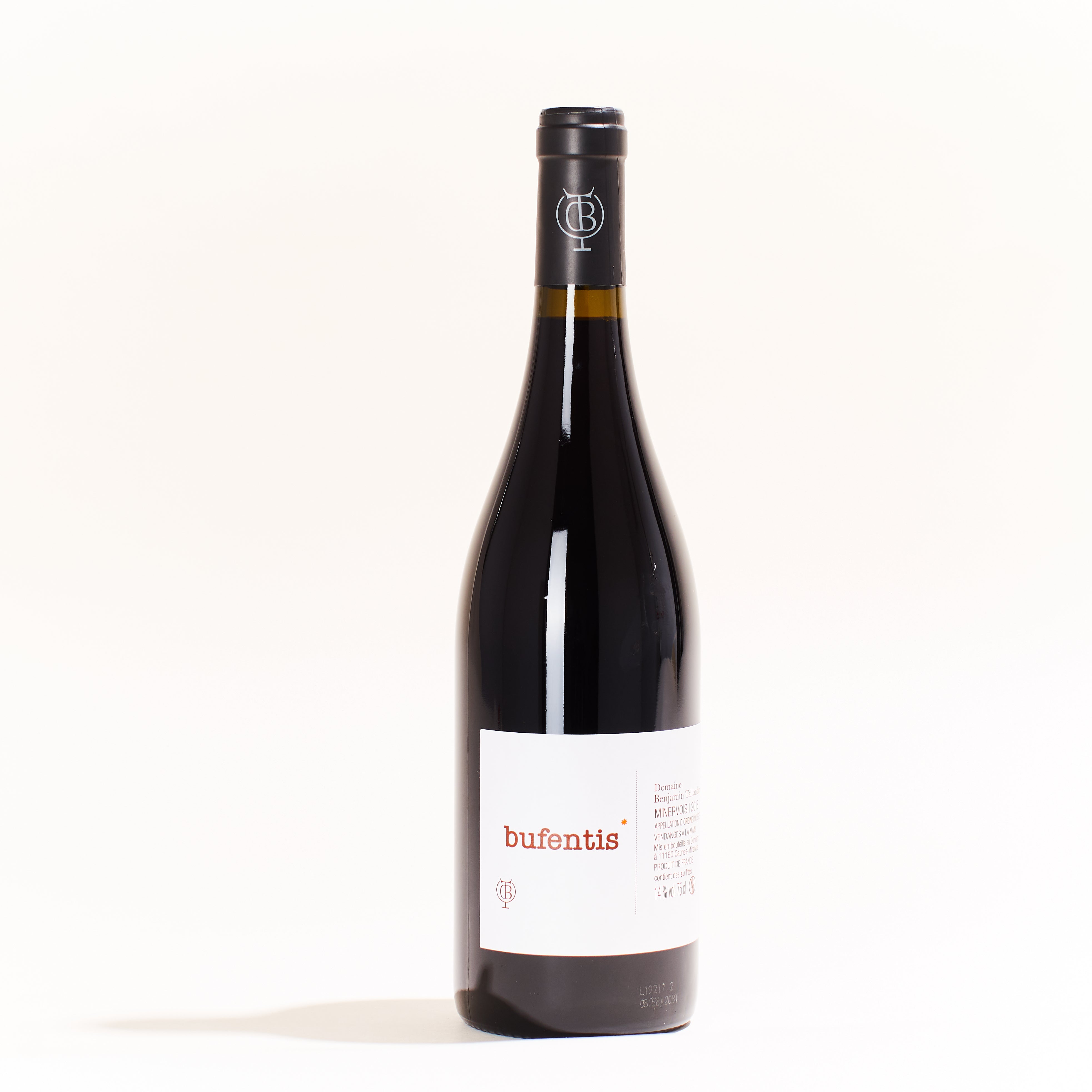 Domaine Taillandier Bufentis Minervoisv Syrah natural red wine Languedoc Roussillon France