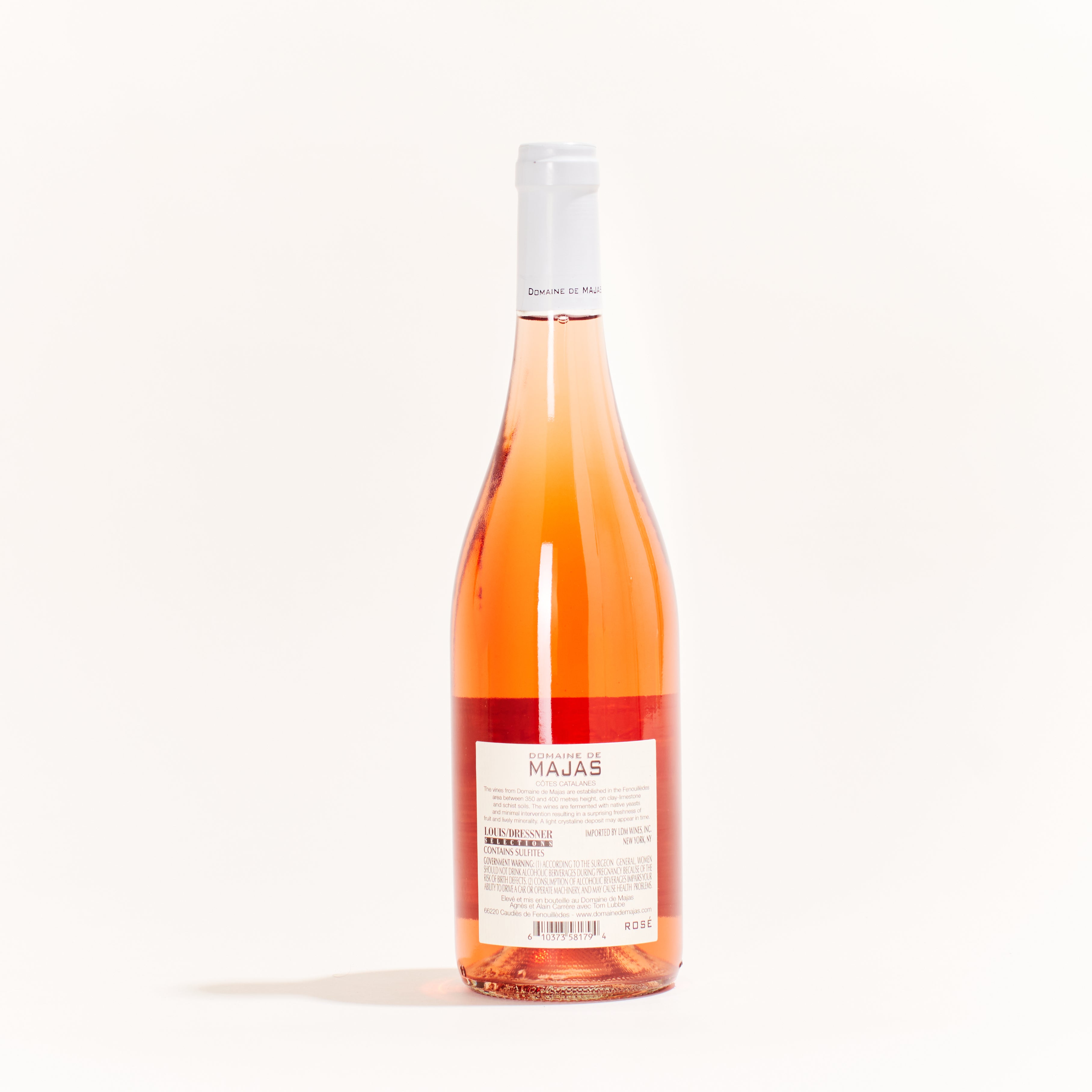  Domaine de Majas L&#39;Amourouse Rosé Syrah  natural Rosé wine Côtes Catalanes France back