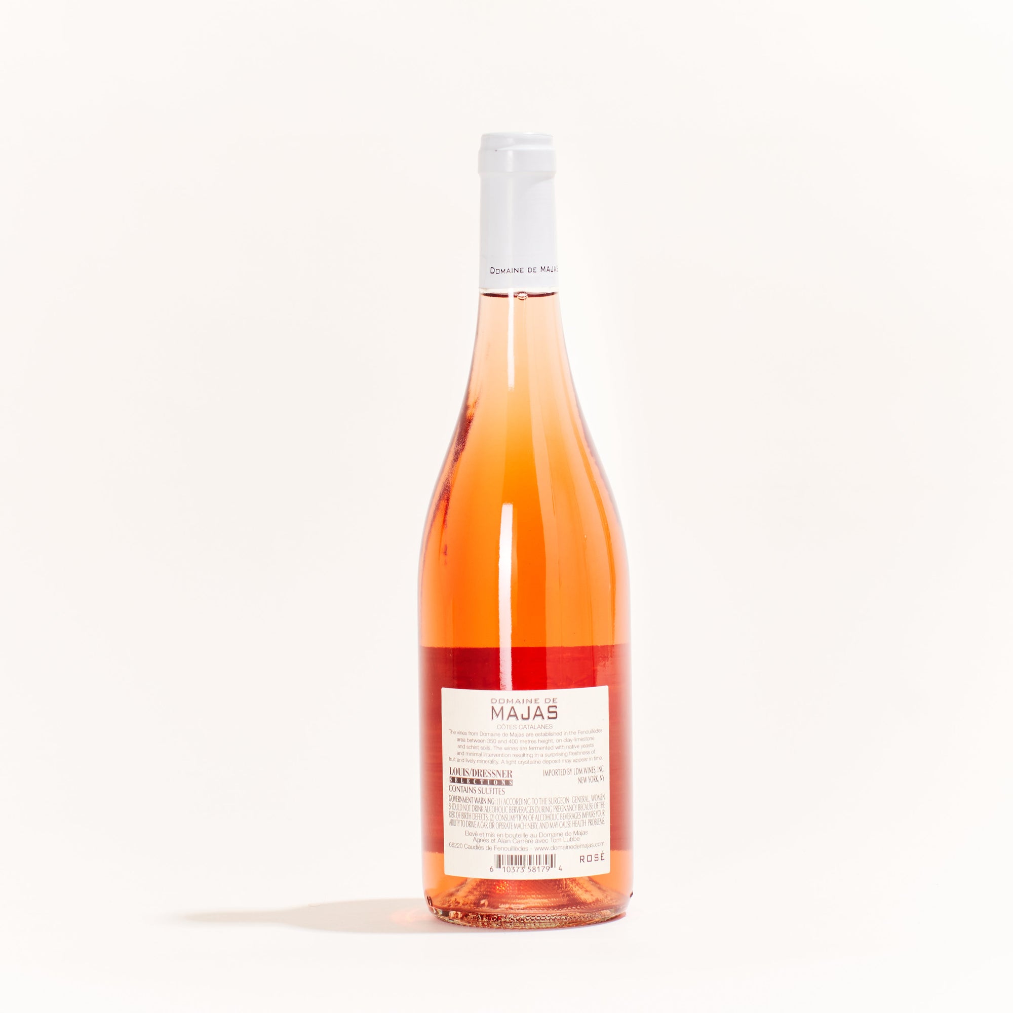  Domaine de Majas L'Amourouse Rosé Syrah  natural Rosé wine Côtes Catalanes France back