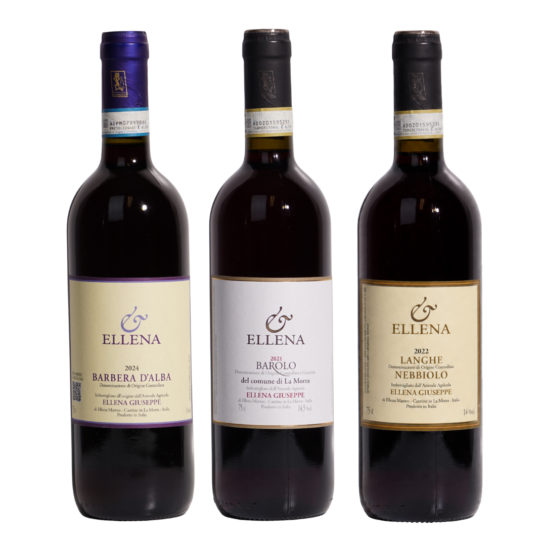 Ellena Giuseppe Piedmont Red Wine 3-Pack