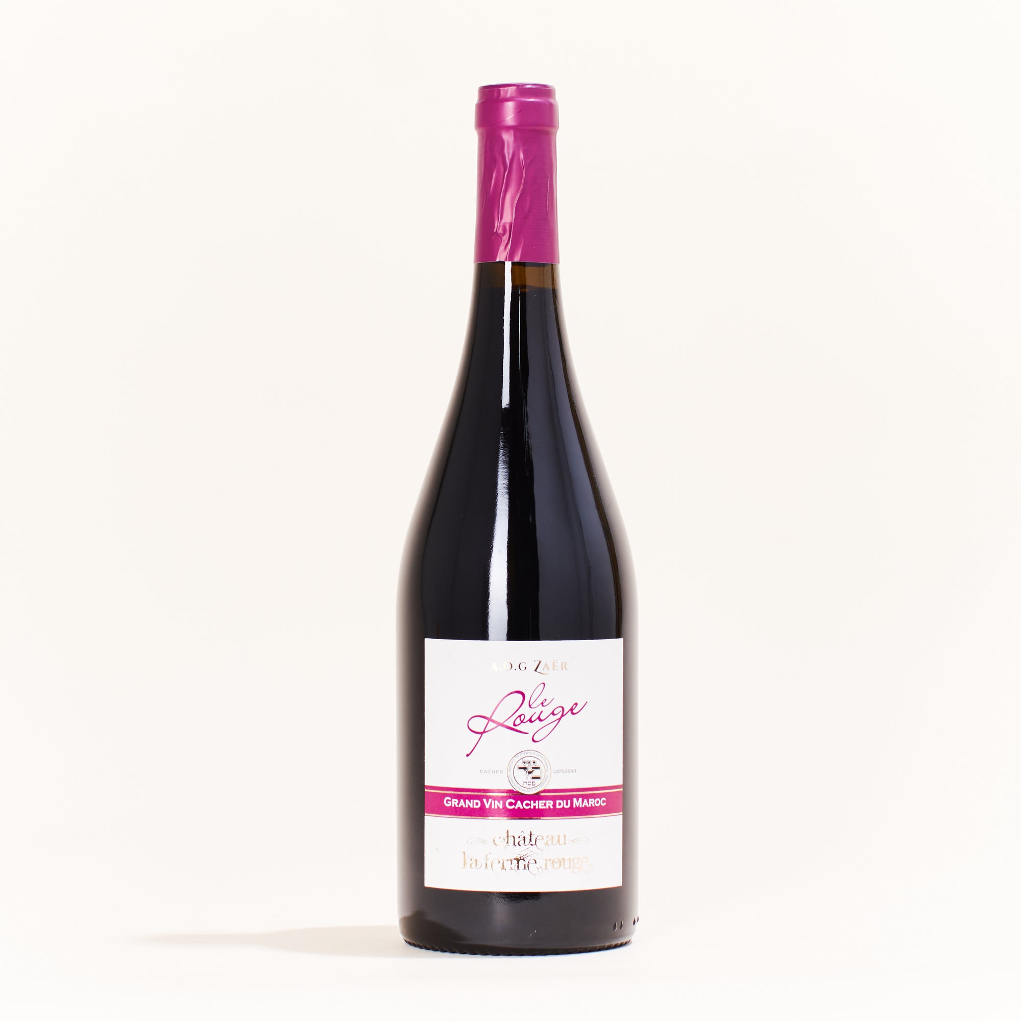 La Ferme Rouge Le Rouge Kosher-Carignan Syrah natural red wine Zaër Morocco