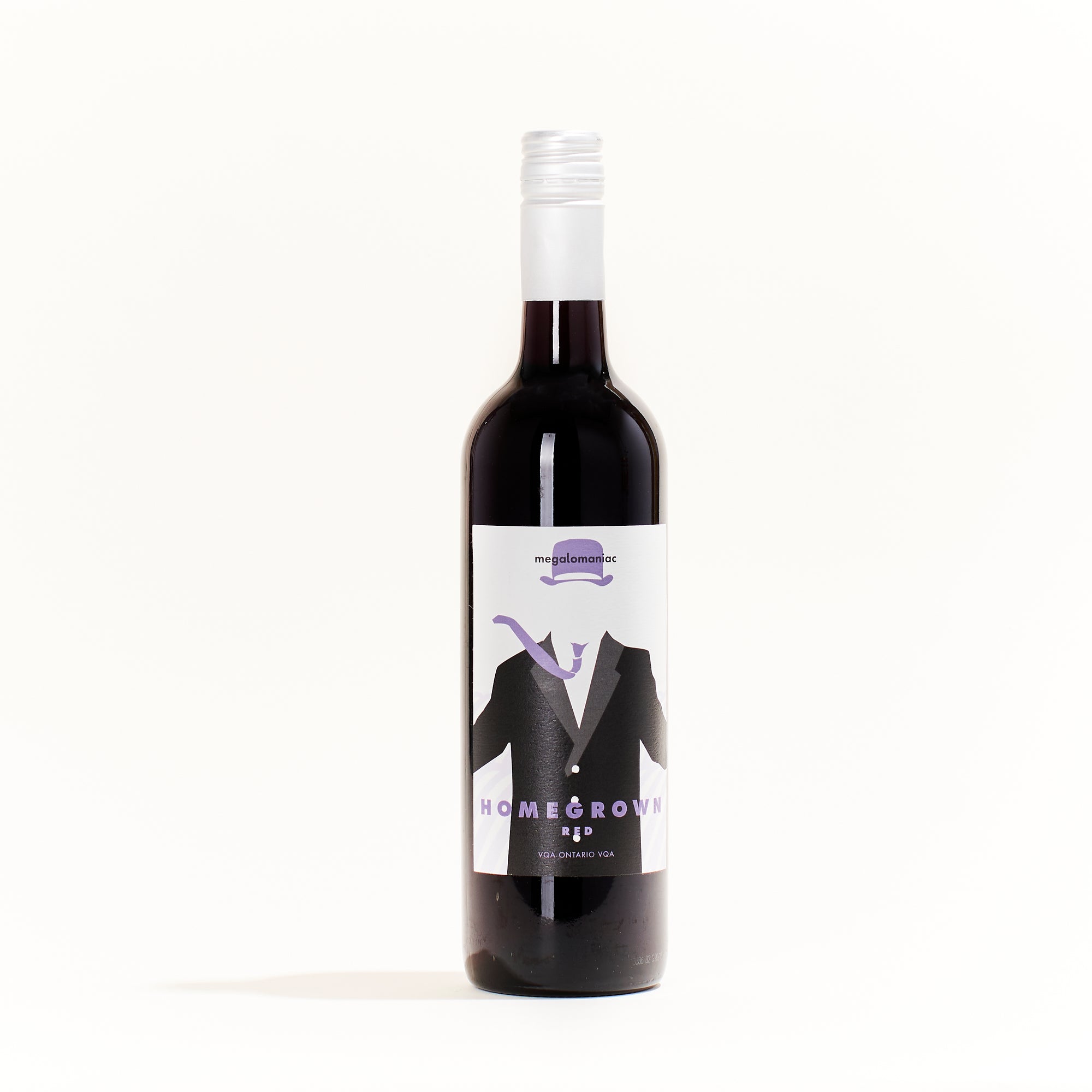 Homegrown Red Blend, by Megalomaniac, is a natural Red from Ontario, Canada. Made from Cabernet Sauvignon, Merlot, Cabernet Franc, Malbec, Petit Verdot grapes