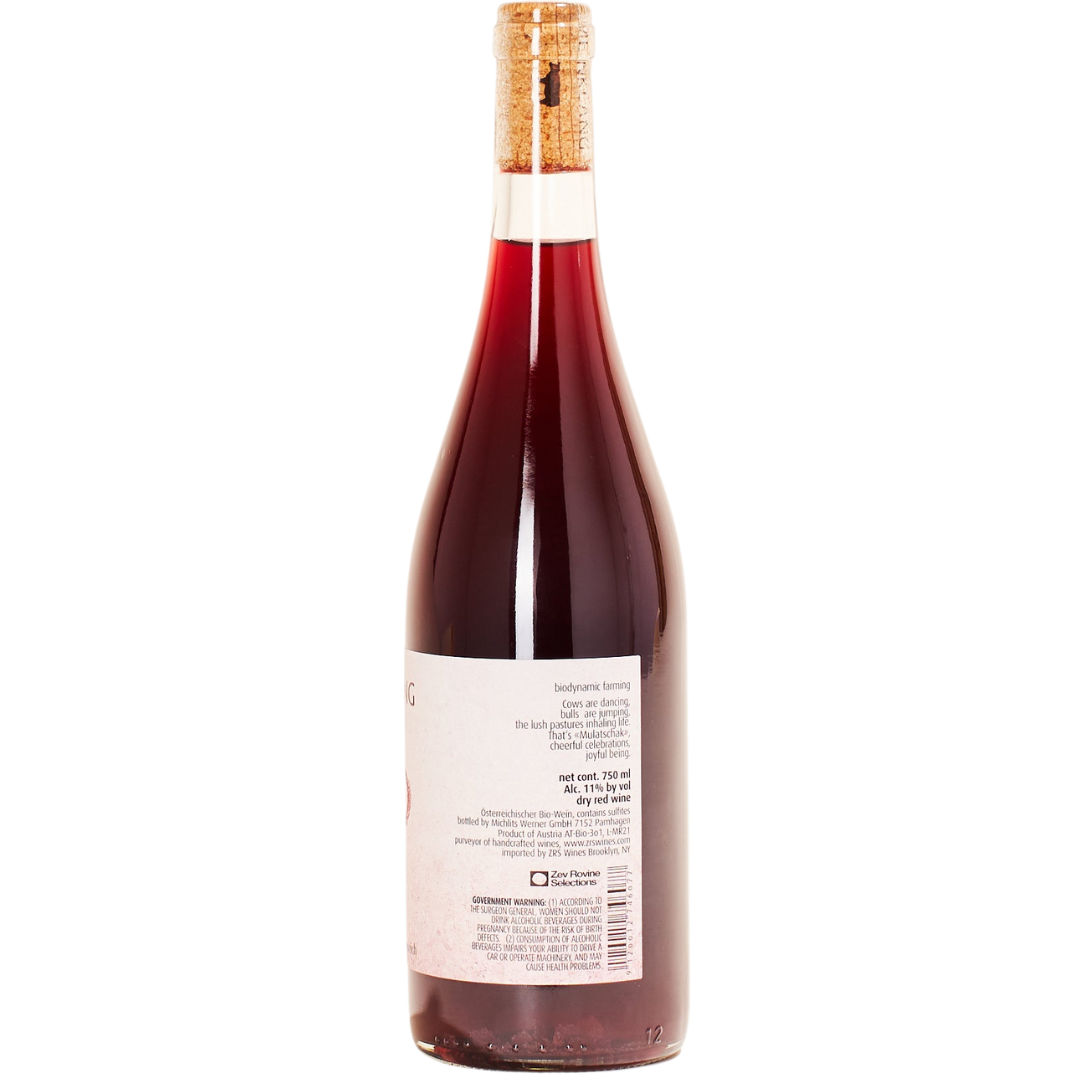 Meinklang Roter Mulatschak natural red wine Burgenland Austria Back