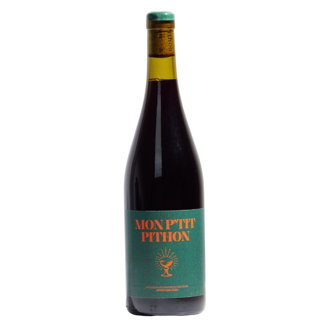 Mon P’tit Pithon Rouge by Olivier Pithon, a natural red wine from Roussillon, France.