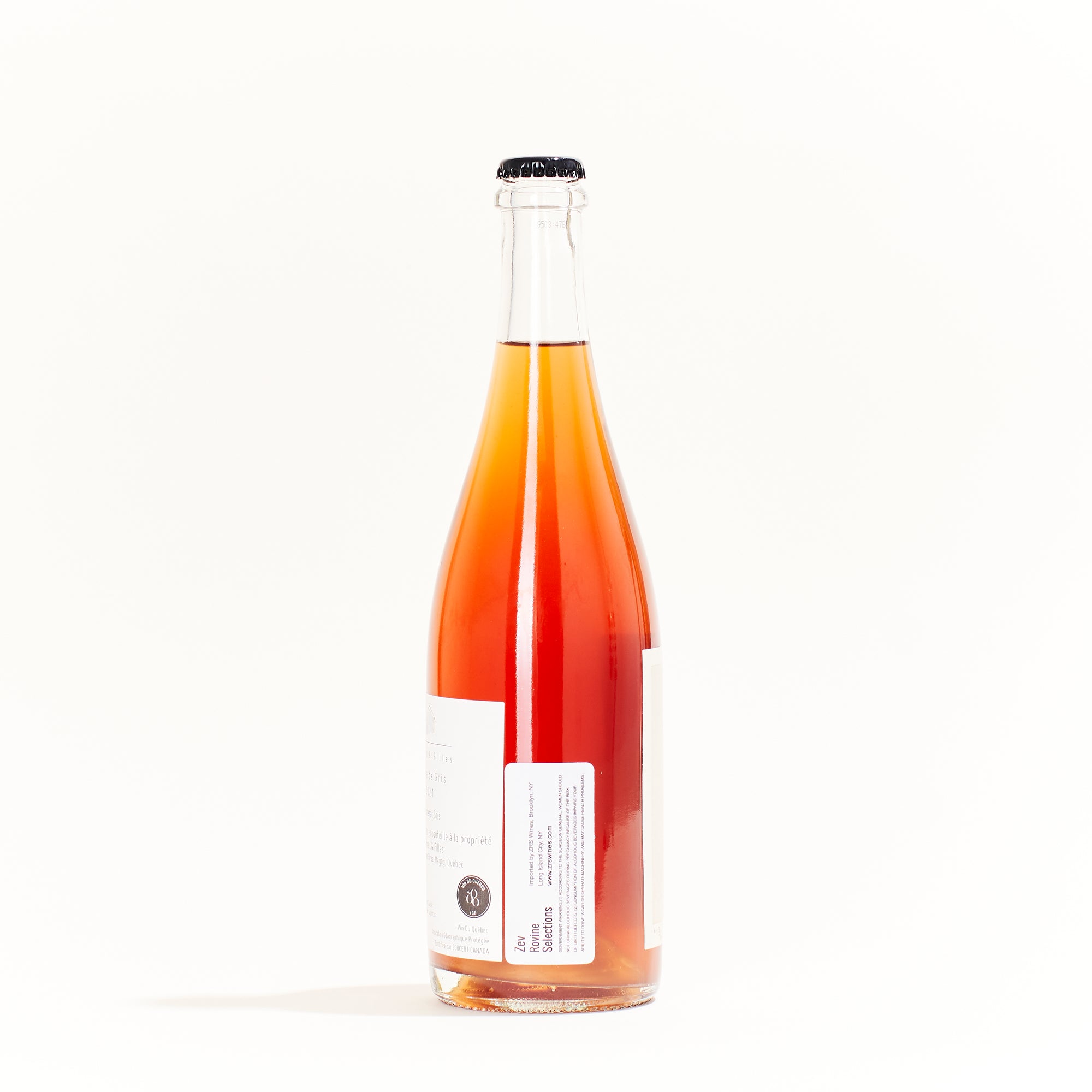 Pinard et Fils Verre de Gris Natural Sparkling rosé Wine Quebec Canada