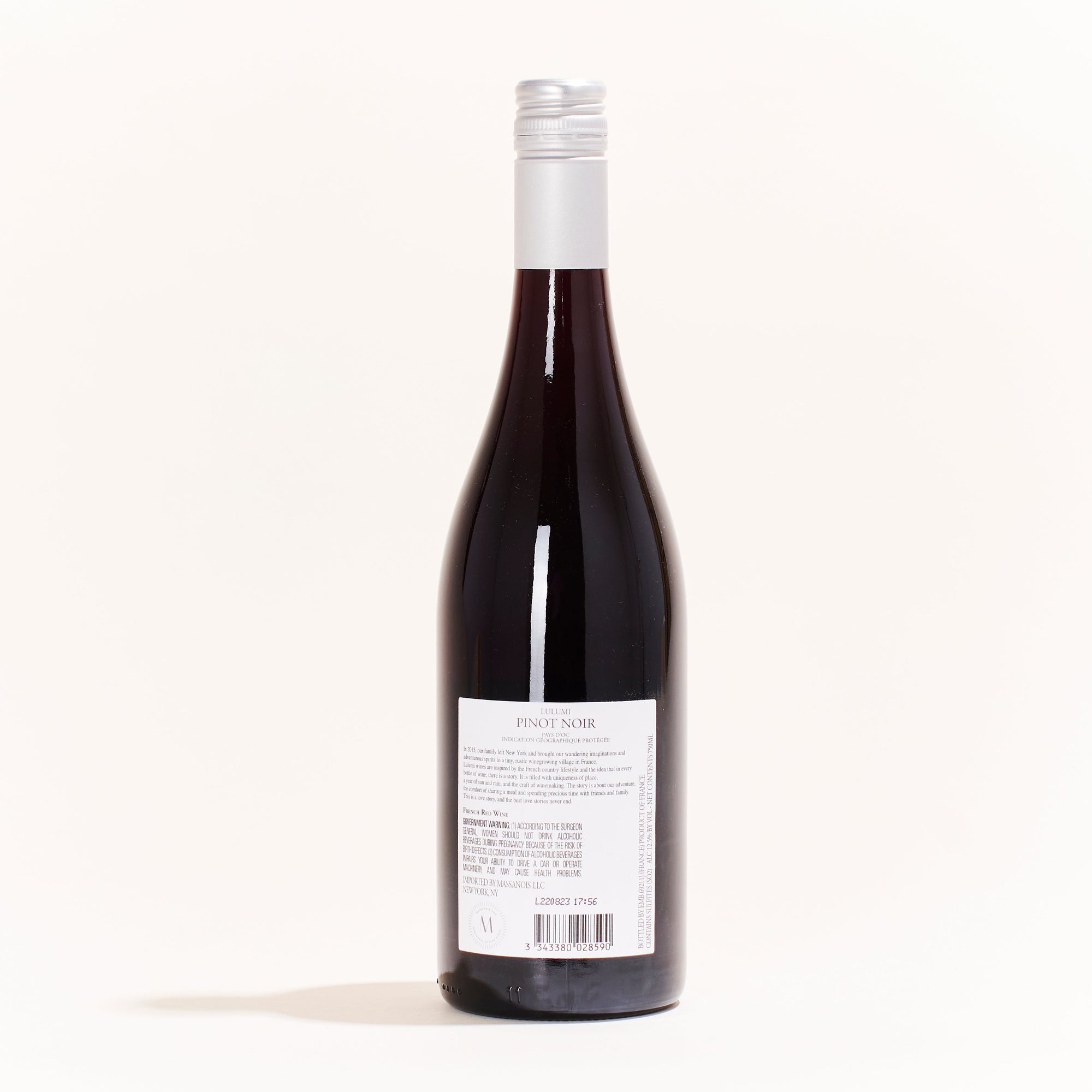 Pinot Noir Lulumi Pinot Noir Languedoc  France natural red wine