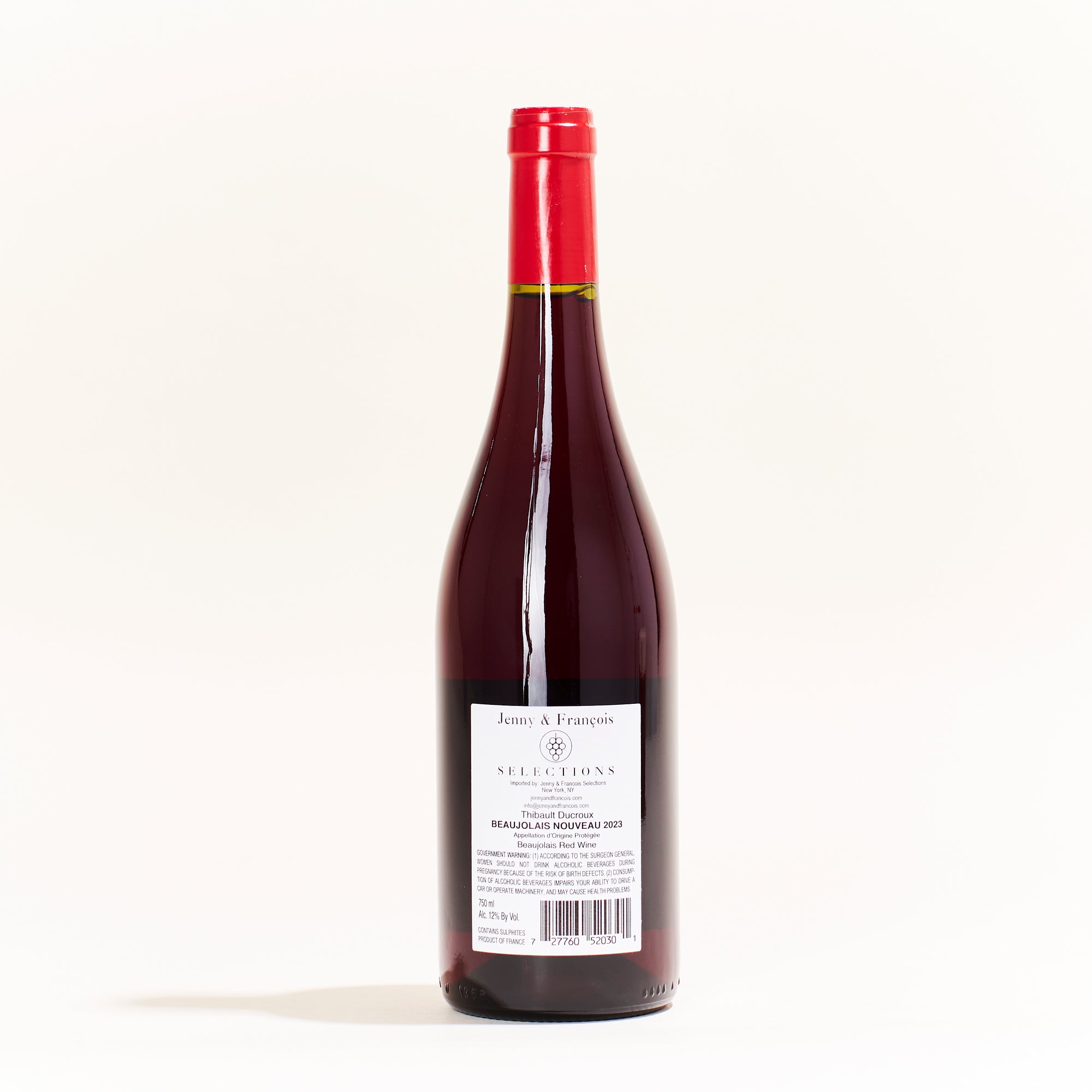 Thibault Ducroux Beaujolais Nouveau Gamay natural red wine Beaujolais France