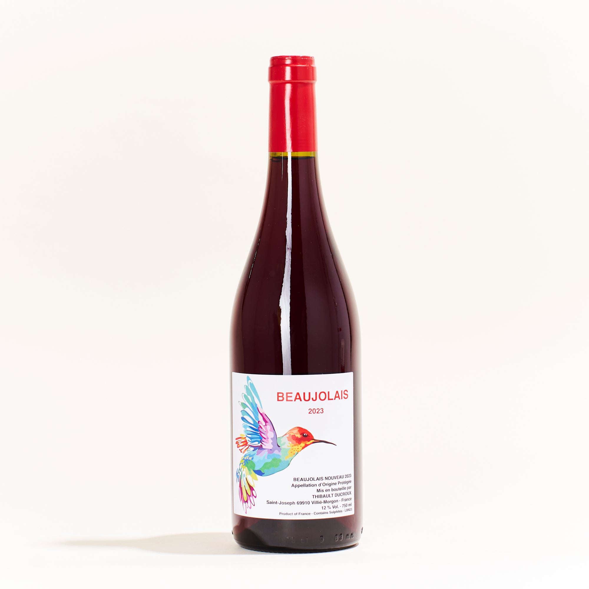 Thibault Ducroux Beaujolais Nouveau Gamay natural red wine Beaujolais France