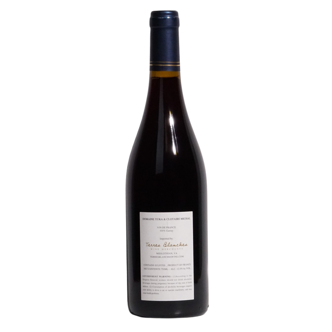 a fleur de peau vdf gamay 2022 natural red france back