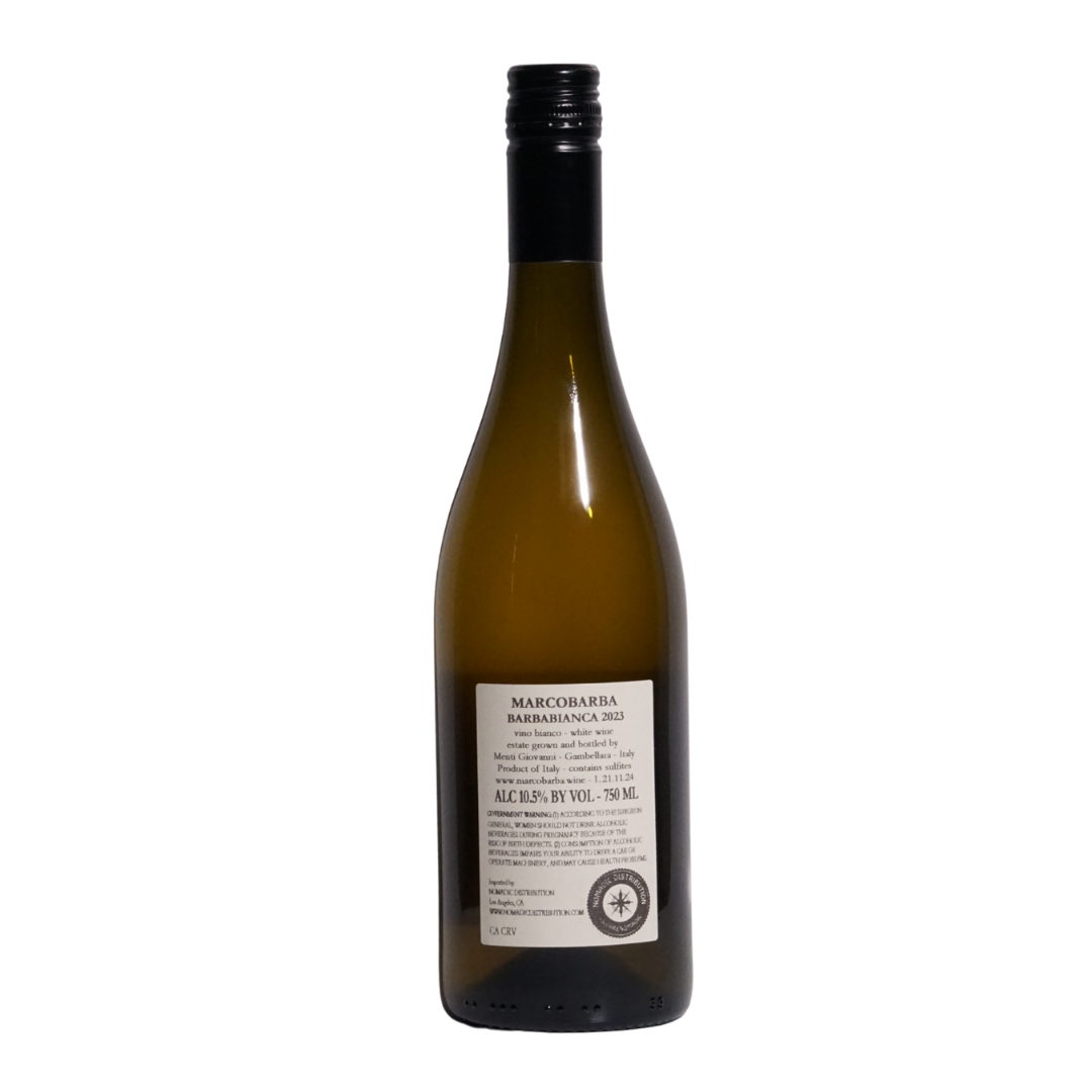Barbabianca 2023 by Marco Barba natural white wine from Veneto Italy made from Garganega grapes fresh mineral Italian white
