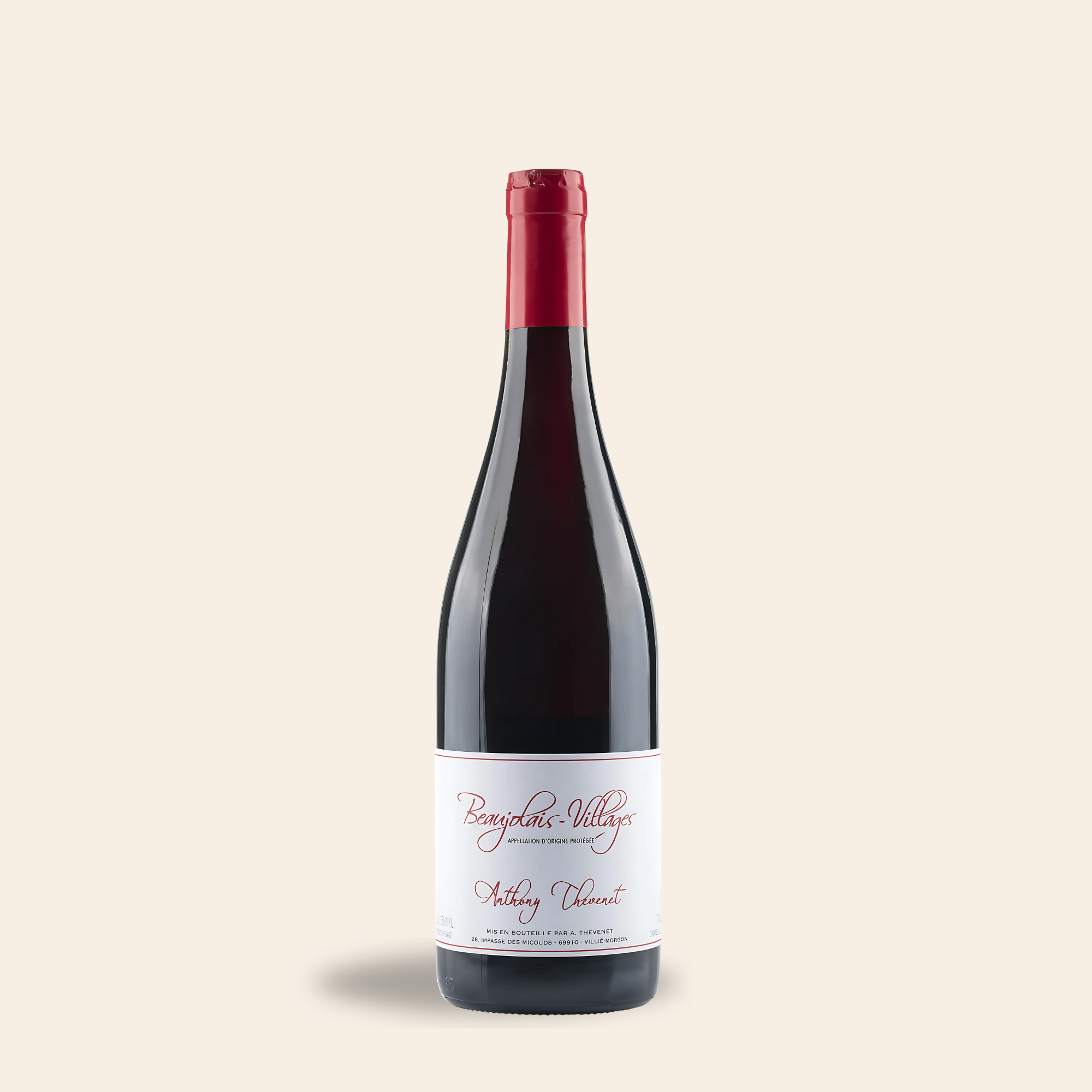 beaujolais villages anthony thevenet natural Red wine Beaujolais France