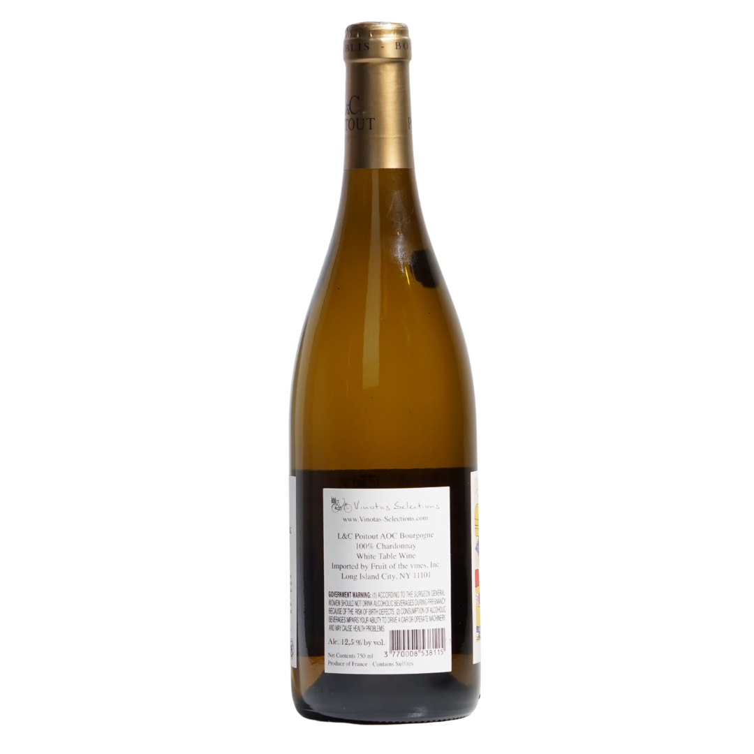 bourgogne blanc vindemiola 2022 louis & catherine poitout natural white wine bourgogne france back
