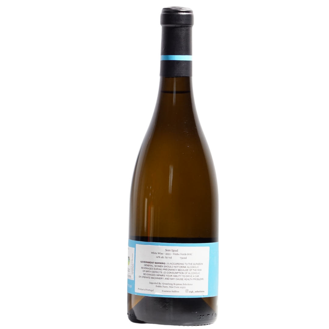 Branco Sem Igual Natural White Wine Bairrada Portugal Back