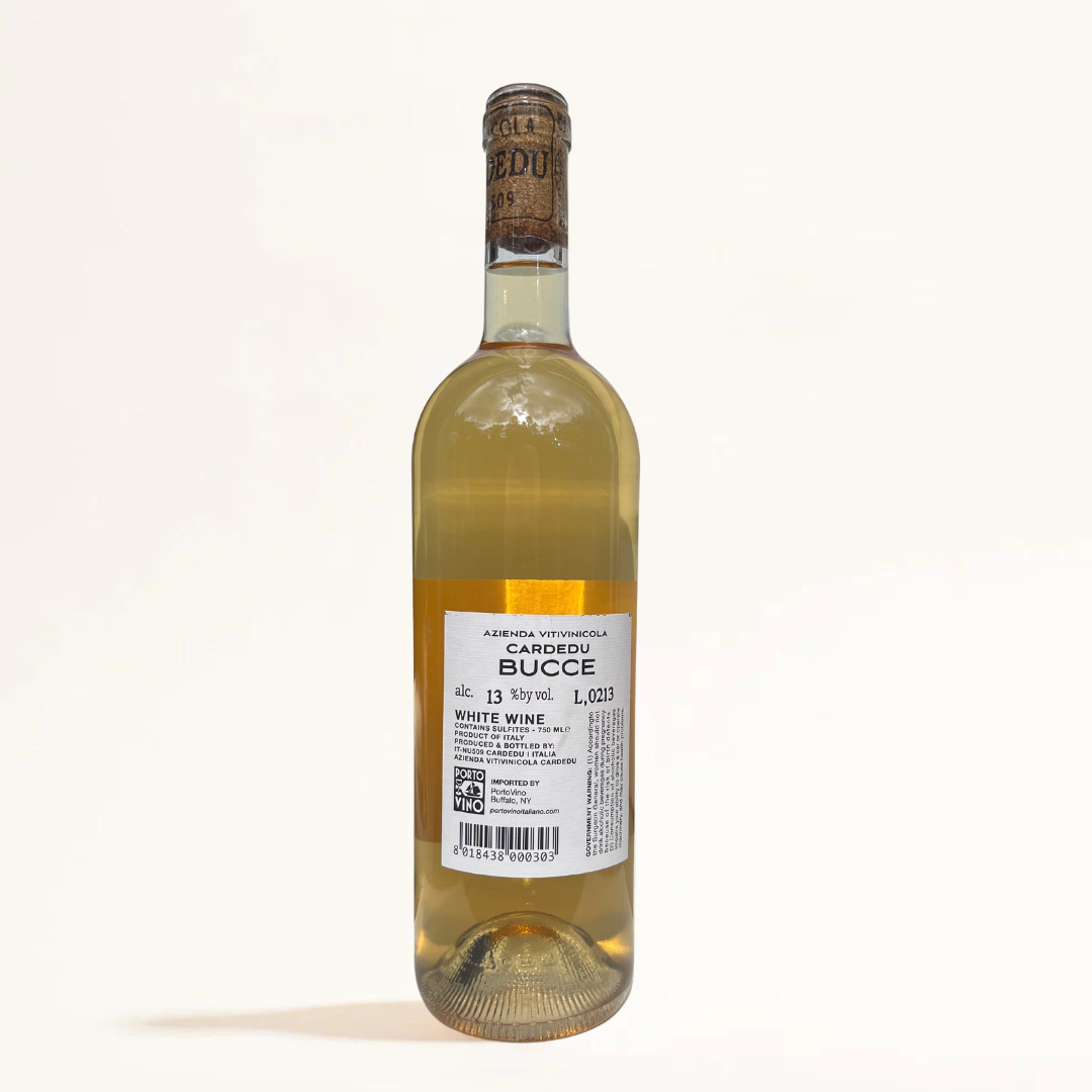 bucce cardedu natural Orange wine Sardegna Italy back