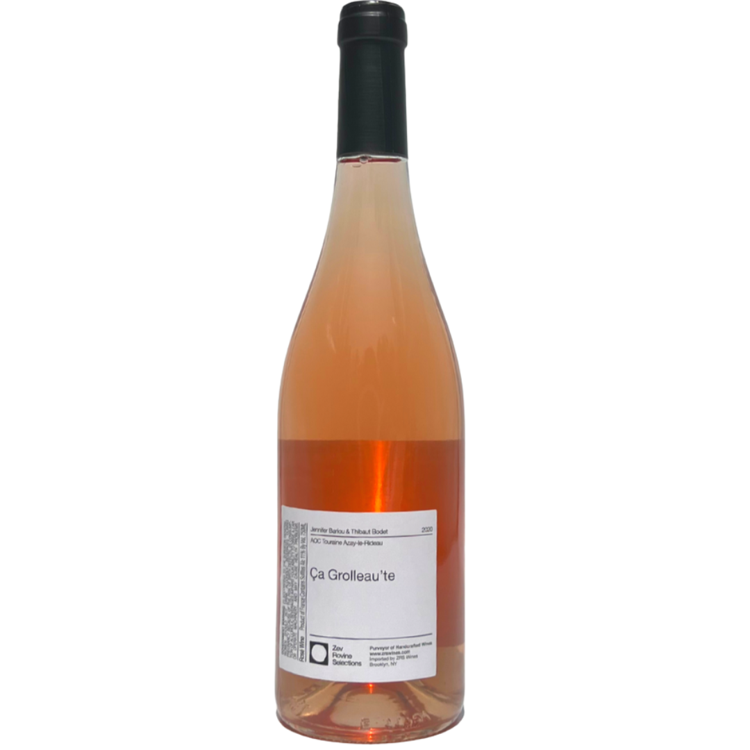 ça grolleaute jennifer bariou thibaut bodet natural rosé wine Loire Valley France back