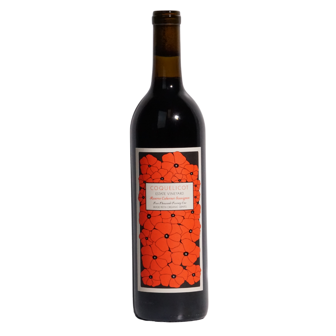cab sauv reserve 2021 coquelicot estate cab sauv reserve natural red usa front
