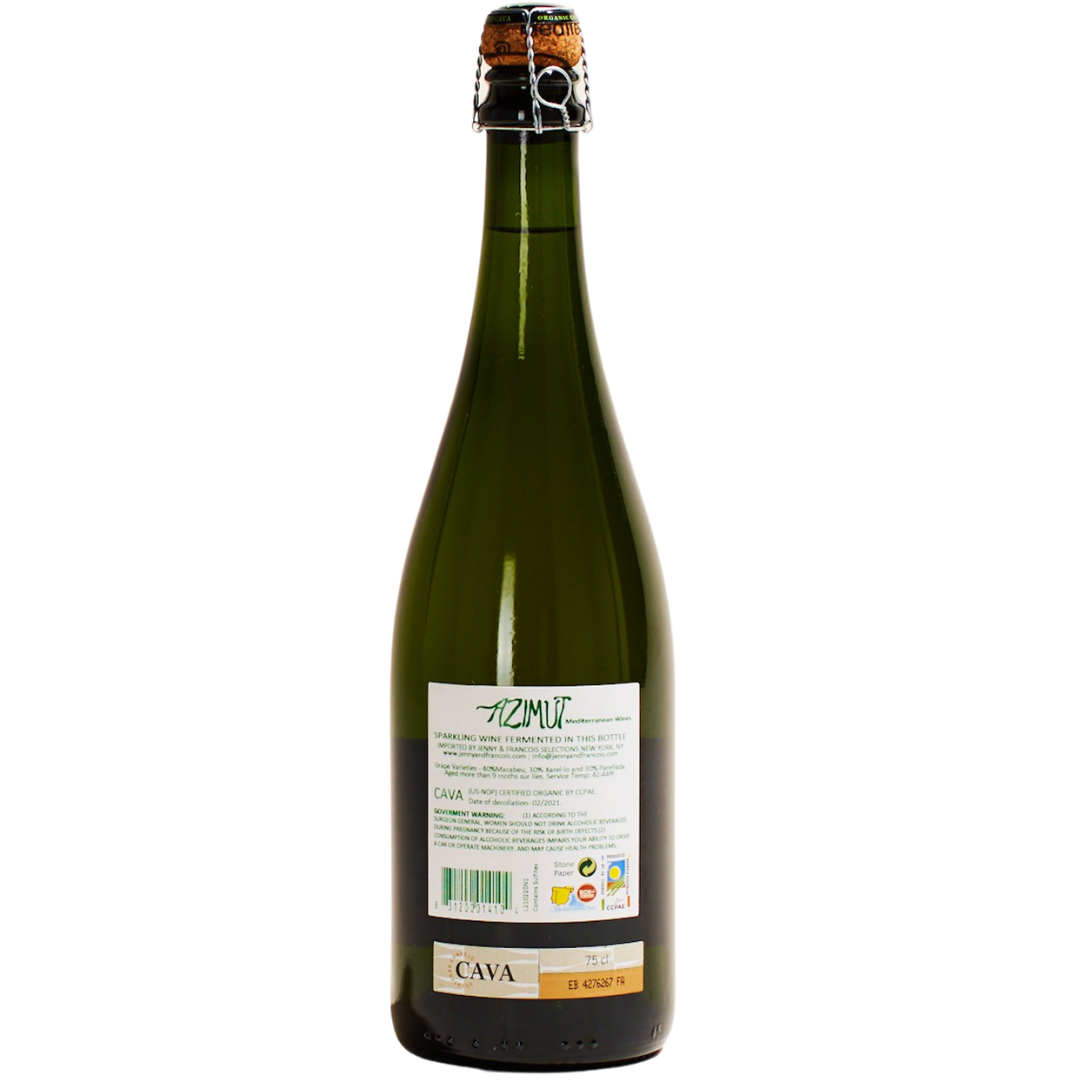 natural wine sparkling wine catalonia spain cava azimut back