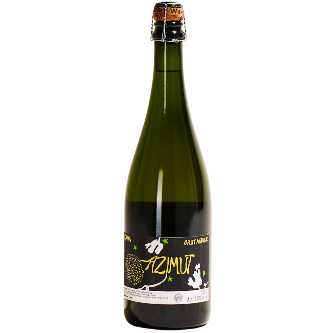 natural wine sparkling wine catalonia spain cava azimut front