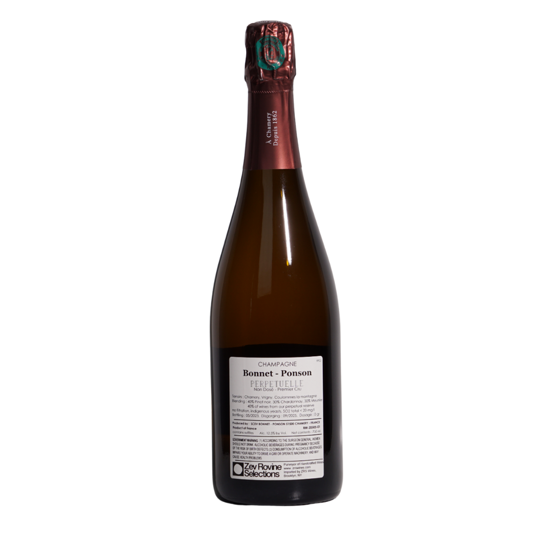 cuvee perpetuelle non dose champagne sparkling bonnet ponson natural Sparkling wine Champagne France