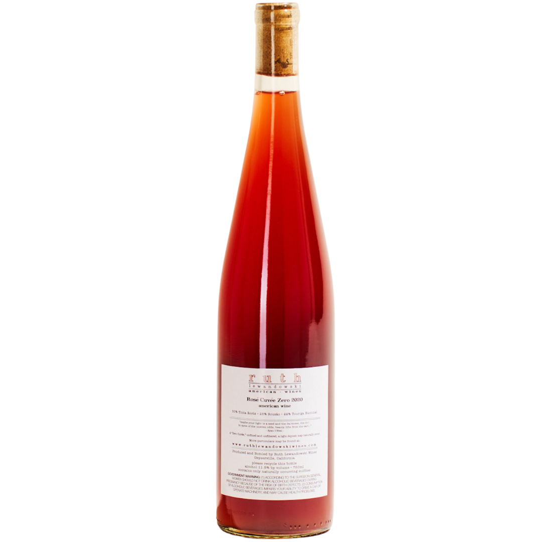 cuvee zero ruth lewandowski california usa natural rose wine back