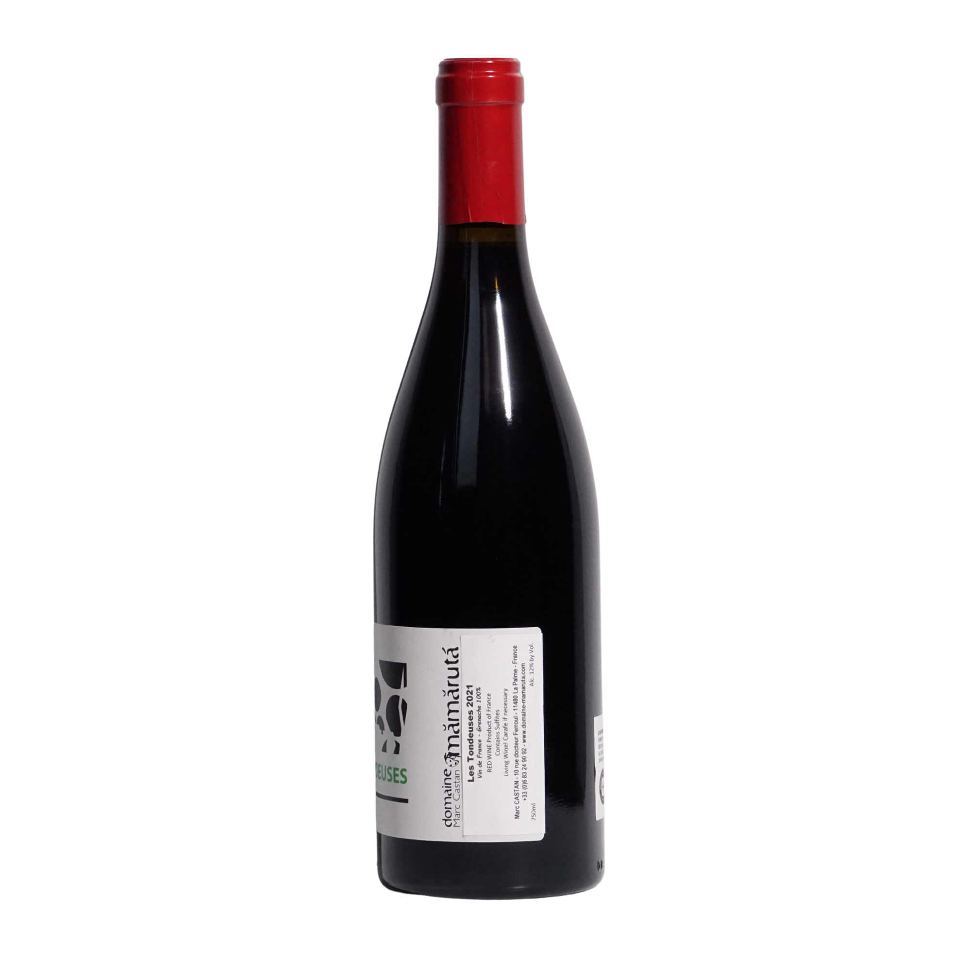 Les Tondeuses 2021 by Domaine Mamaruta, a natural red wine from Vin de France, France made with Grenache. Light and juicy with bright red fruit and a fresh, easy-drinking profile.