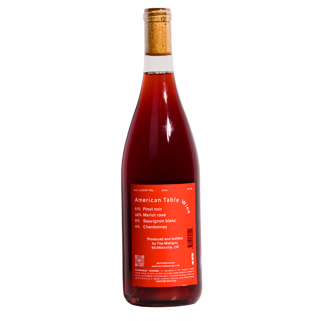 drink this wine an everyday anyway cuvee 2022 the marigny willamette oregon natural red usa front