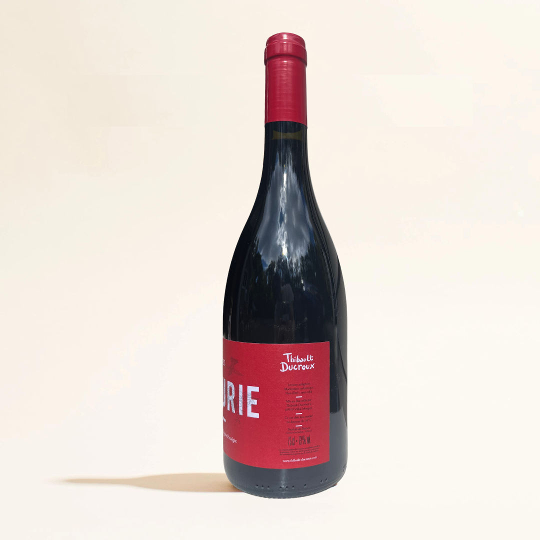 fleurie grille mid thibault ducroux-natural Red wine Beaujolais France side