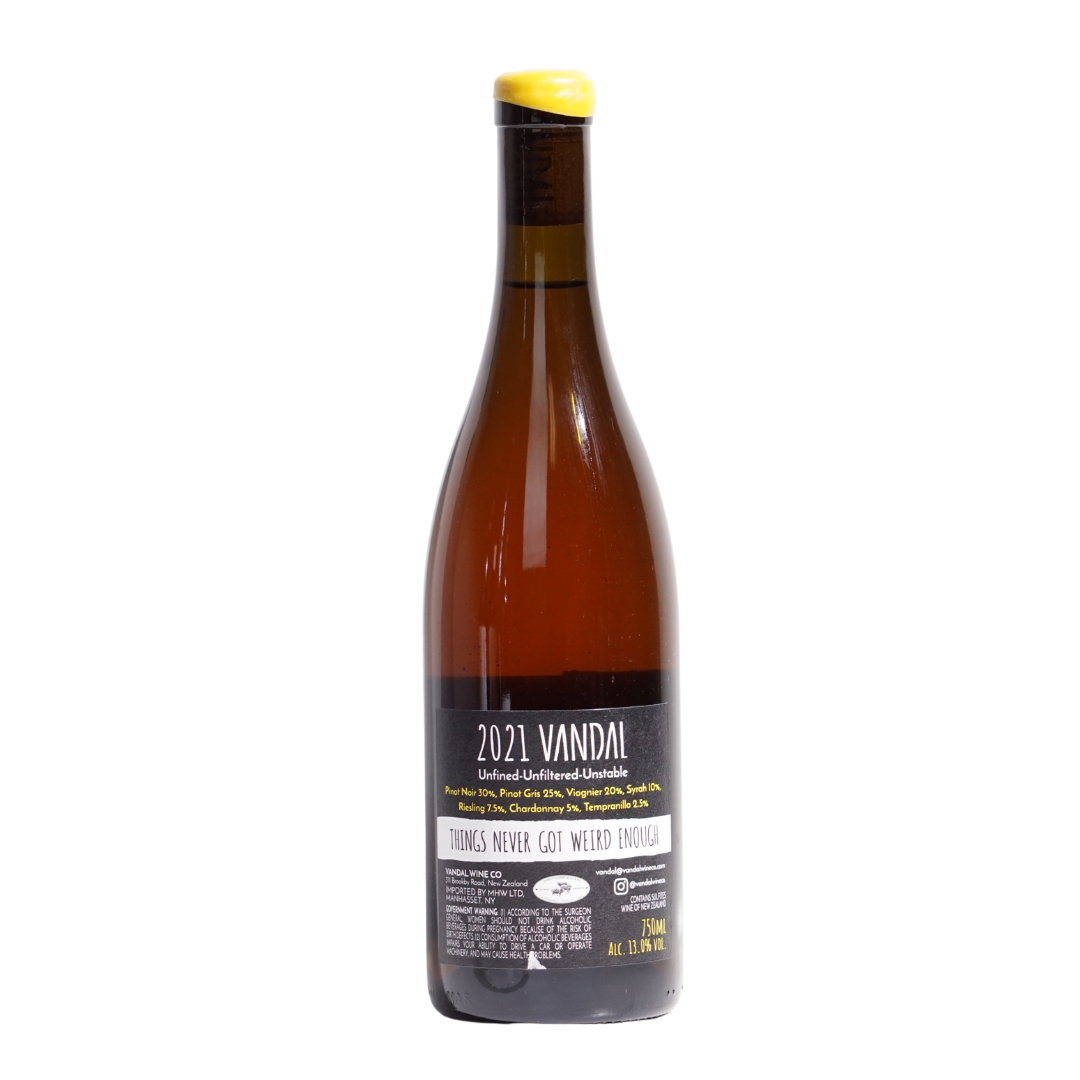 Gonzo Militia by Vandal natural orange wine from Marlborough New Zealand
