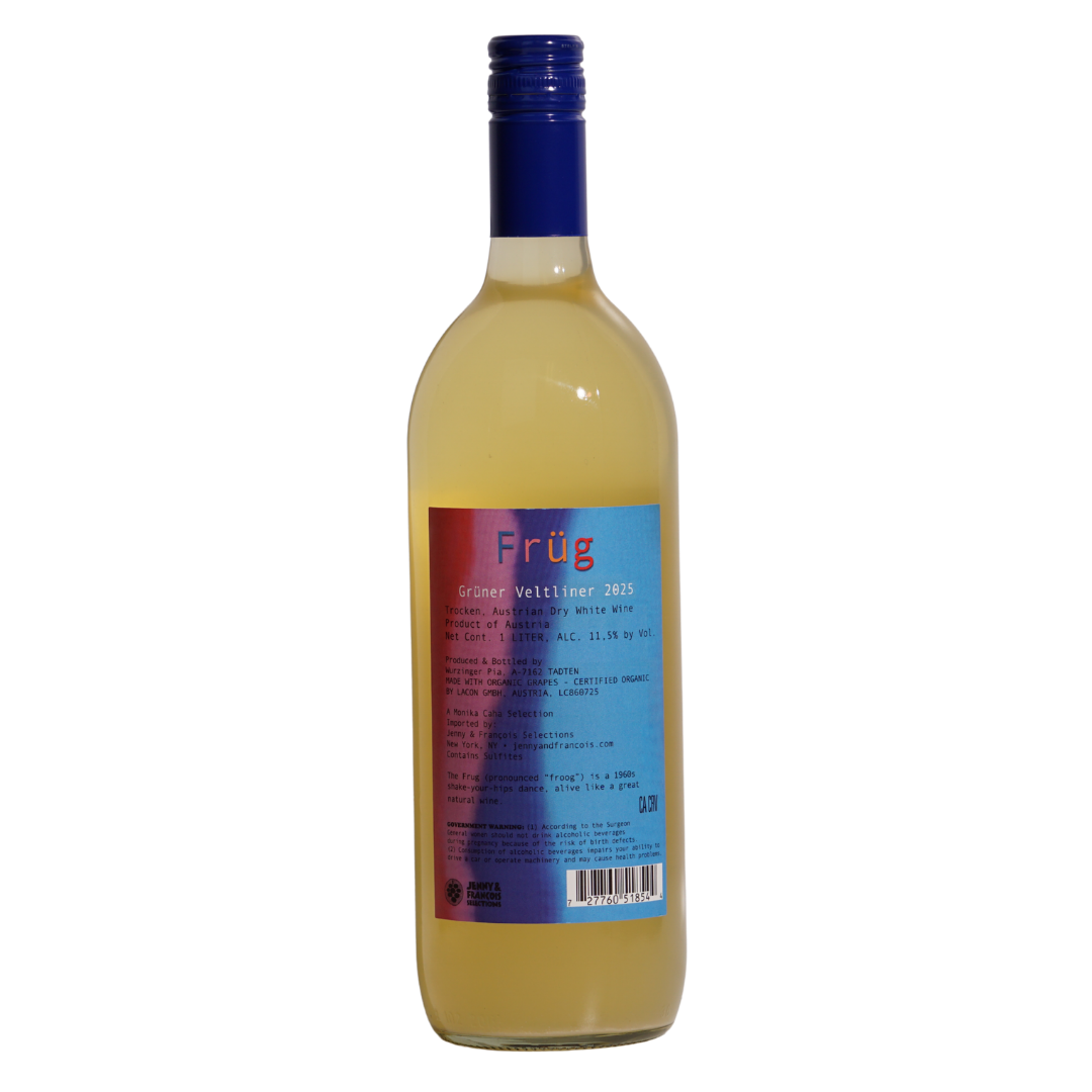 gruner veltliner 2025 frug burgenland natural white austria back