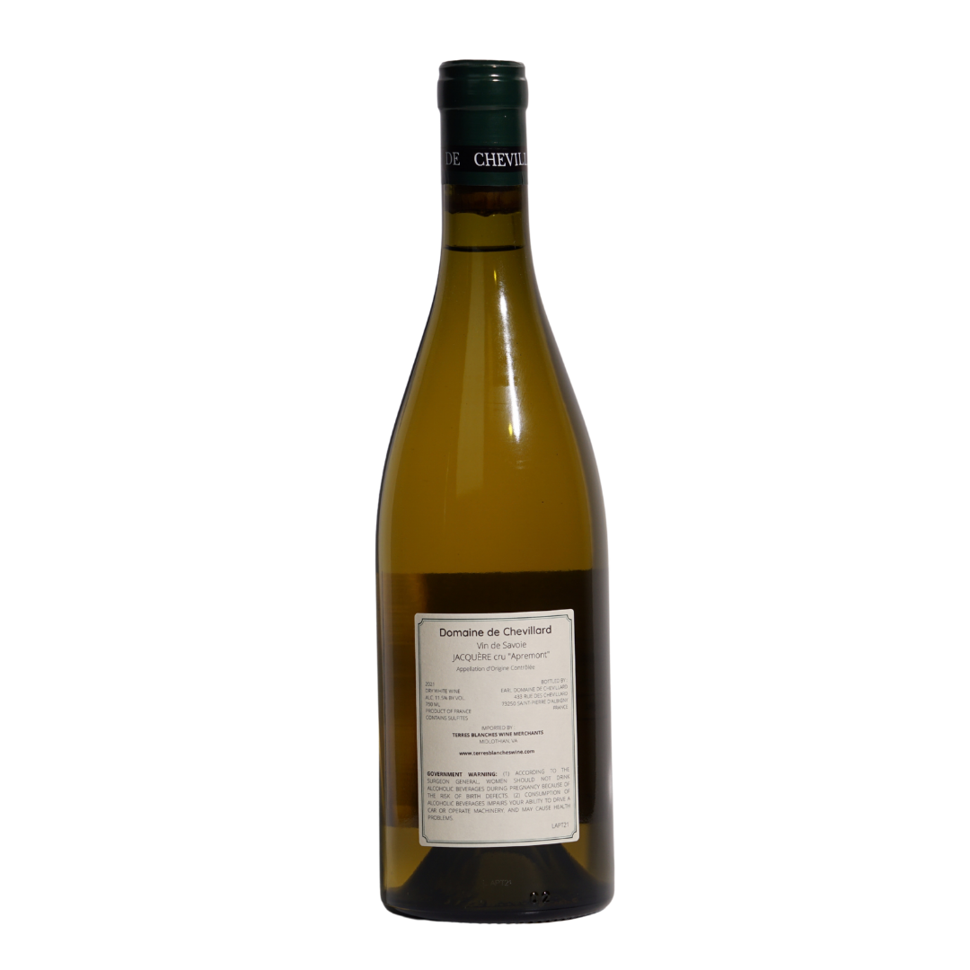 jacquère cru apremont domaine de chevillard natural White wine Savoie France