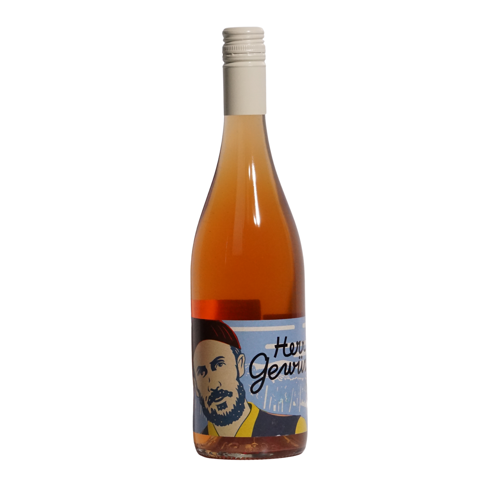 Herr Gewurtz by Krasna Hora, a natural orange wine from Moravia, Czech Republic made with Gewürztraminer. Aromatic and textured with a lightly structured, expressive profile.