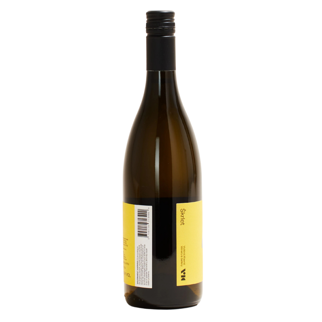 Ŝkrlet, by Voštinić – Klasnić , is a natural Sparkling Wine from Moslavina, Croatia. Made from Ŝkrlet grapes