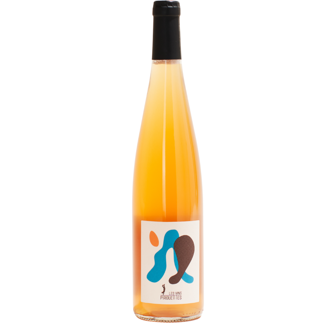 L'Eros Les Vins Pirouettes natural orange wine Alsace France front