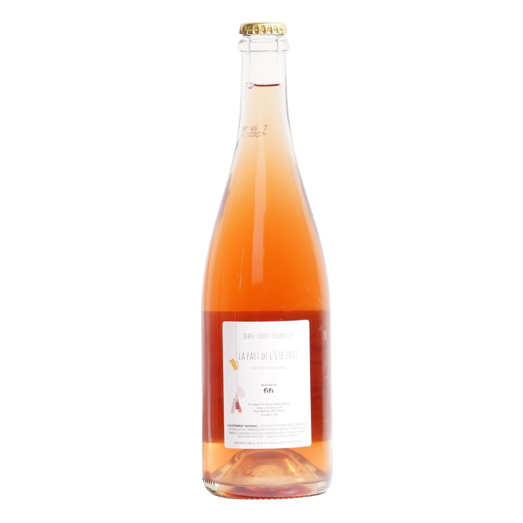 La Part de l’Ete sparkling wine Jean Louis Tribouley natural sparkling wine Languedoc Roussillon France Syrah Grenache Carignan
