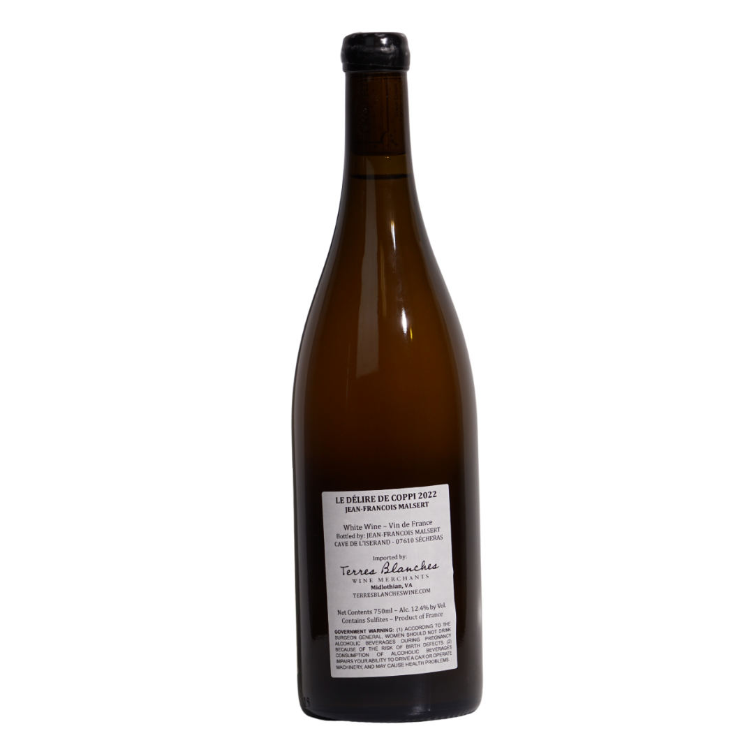 le délire de coppi maceration jean francois malsert natural Orange wine Northern Rhône France bacl
