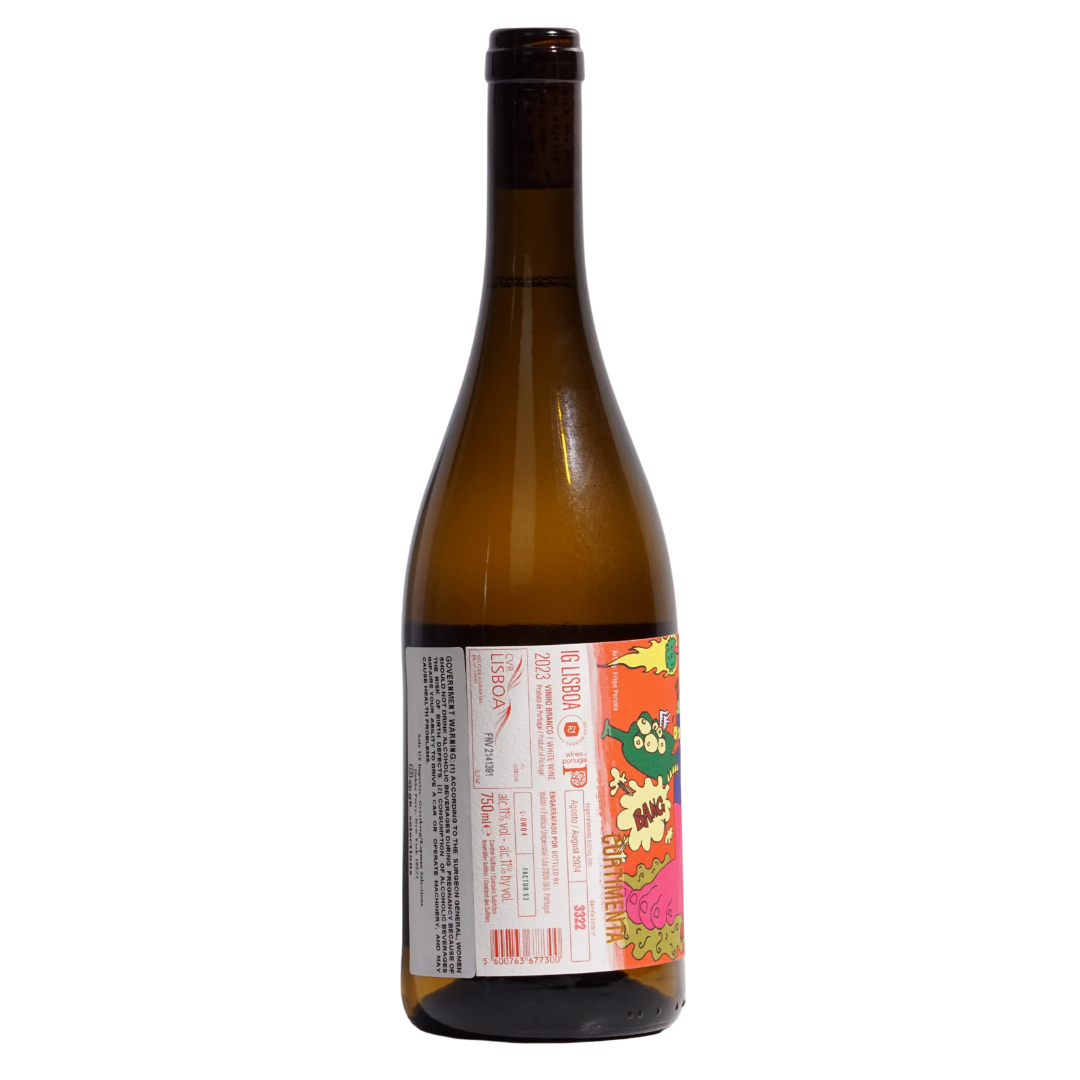 Lisboa Skin Fermented Hugo Mendes natural orange wine Lisboa Portugal back