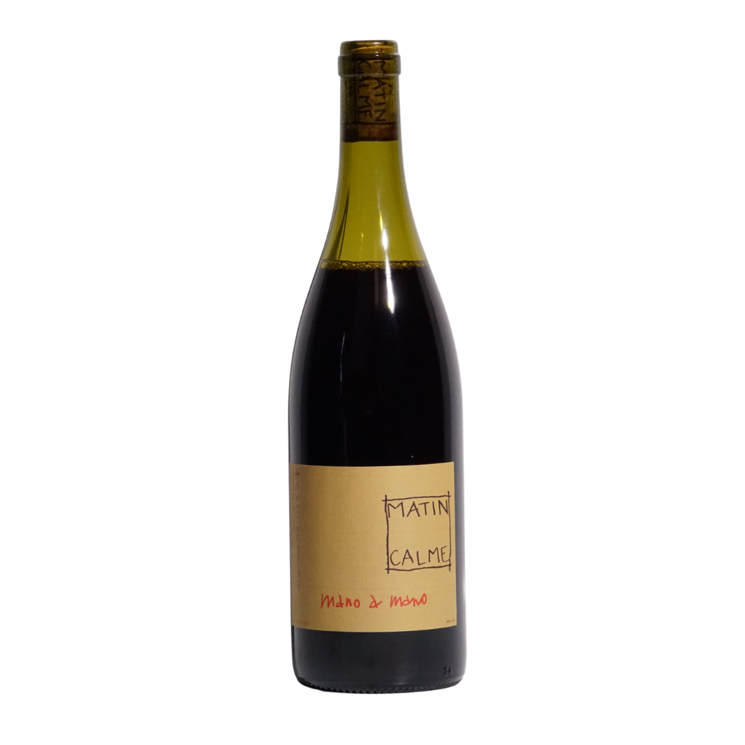 Mano a Mano VDF Red 2023 by Matin Calme, natural red wine from Languedoc-Roussillon France made from Grenache and Carignan