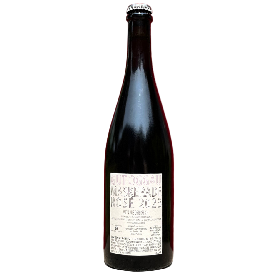maskerade rose gut oggau natural Rose wine Burgenland Austria back
