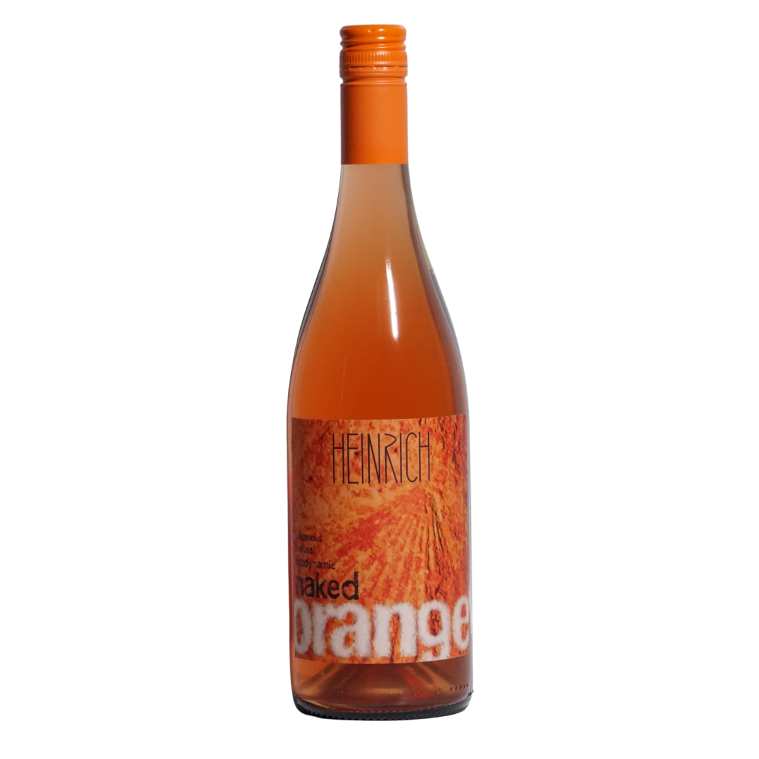 Naked Orange NV by Gernot & Heike Heinrich natural orange wine from Burgenland Austria made from Chardonnay Pinot Blanc Pinot Gris Traminer and Muscat biodynamic skin contact wine