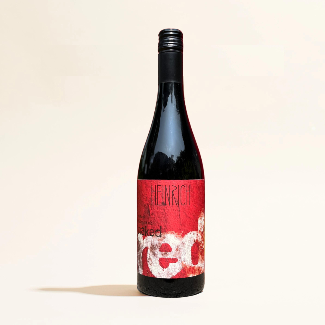 naked red heinrich natural Red wine Weinland Austria front