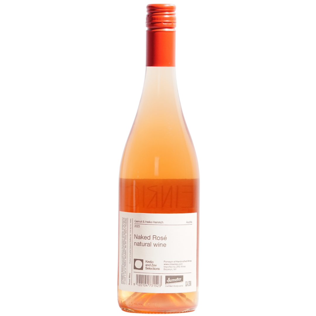 Naked Rose Weinland Rose Gernot and Heike Heinrich Natural Rose Wine Weinland Austria back