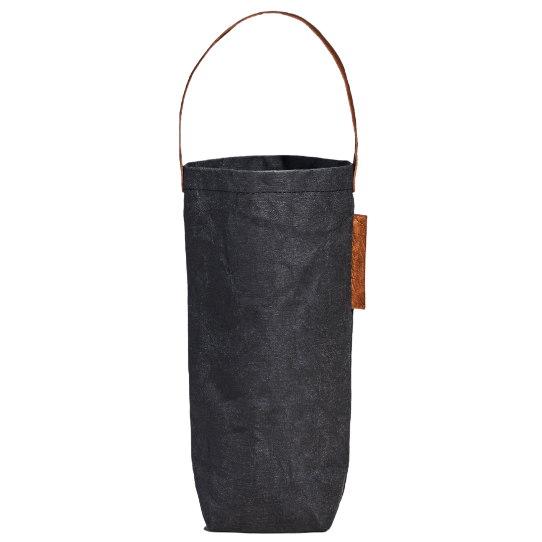 front of natural wine ebony tote