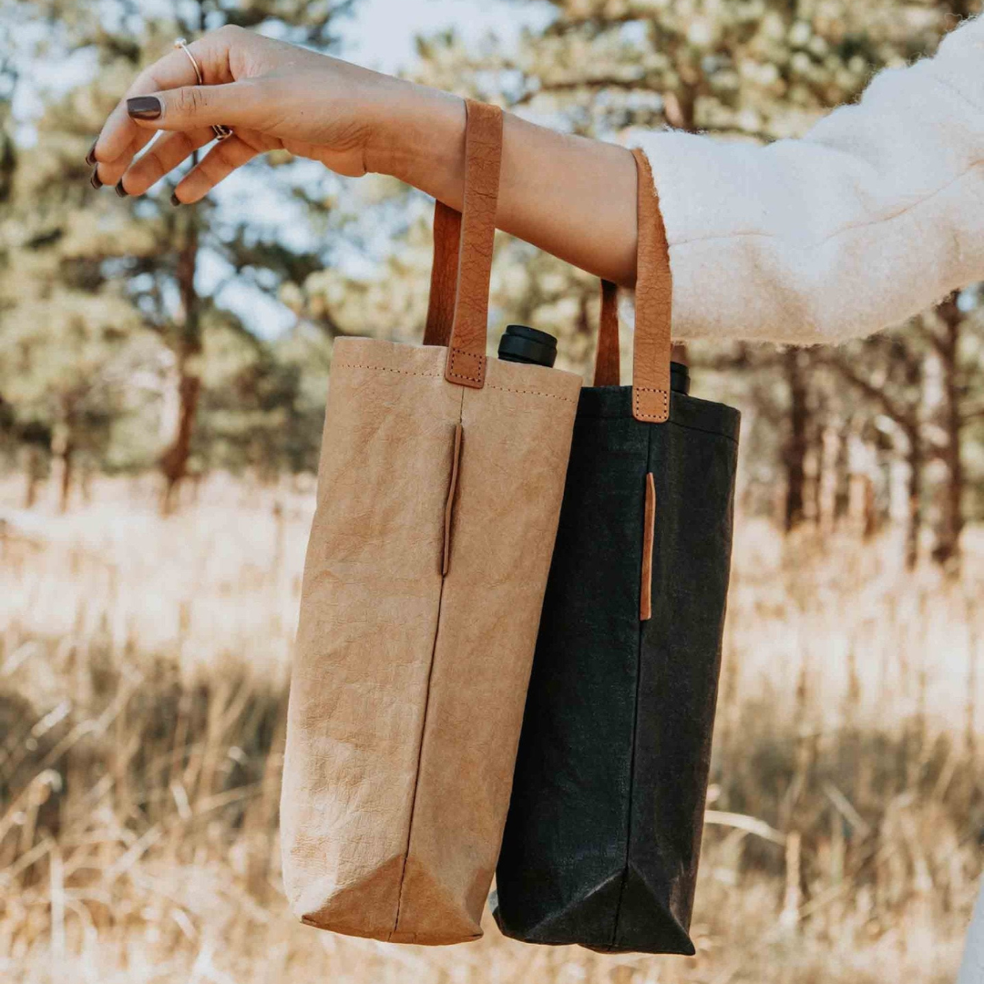 natural wine tote bags