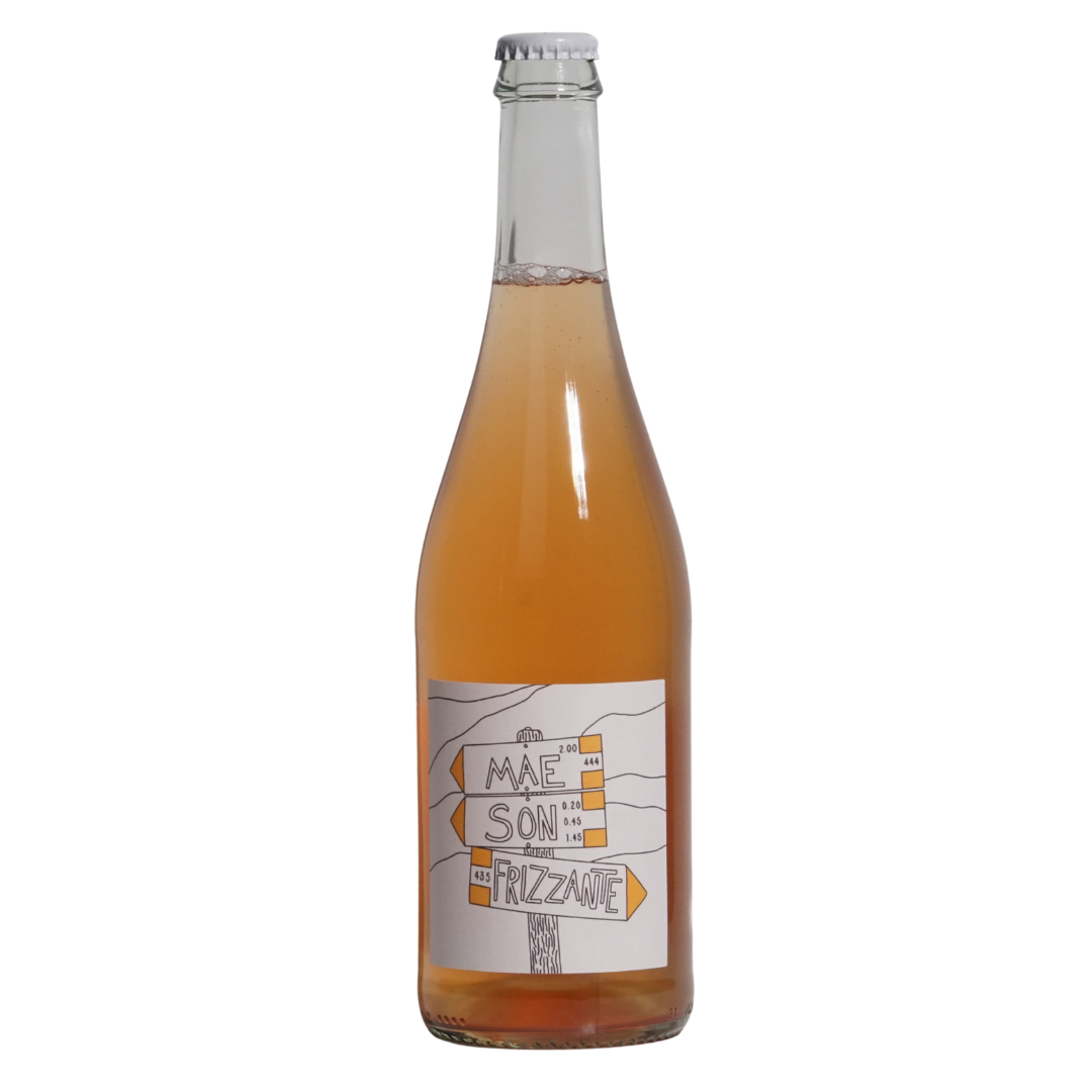 nv mae son frizzante sparkling orange natural orange italy backa front